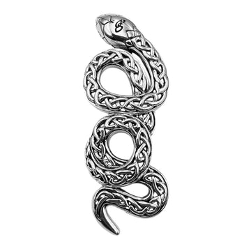 Celtic Snake Sterling Silver Pendant A Symbol of Transformation and Wisdom TPD6395